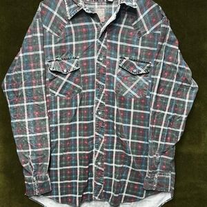 Vtg 90s Outdoor Exchange Western Flannel - Modern 2XL Tall